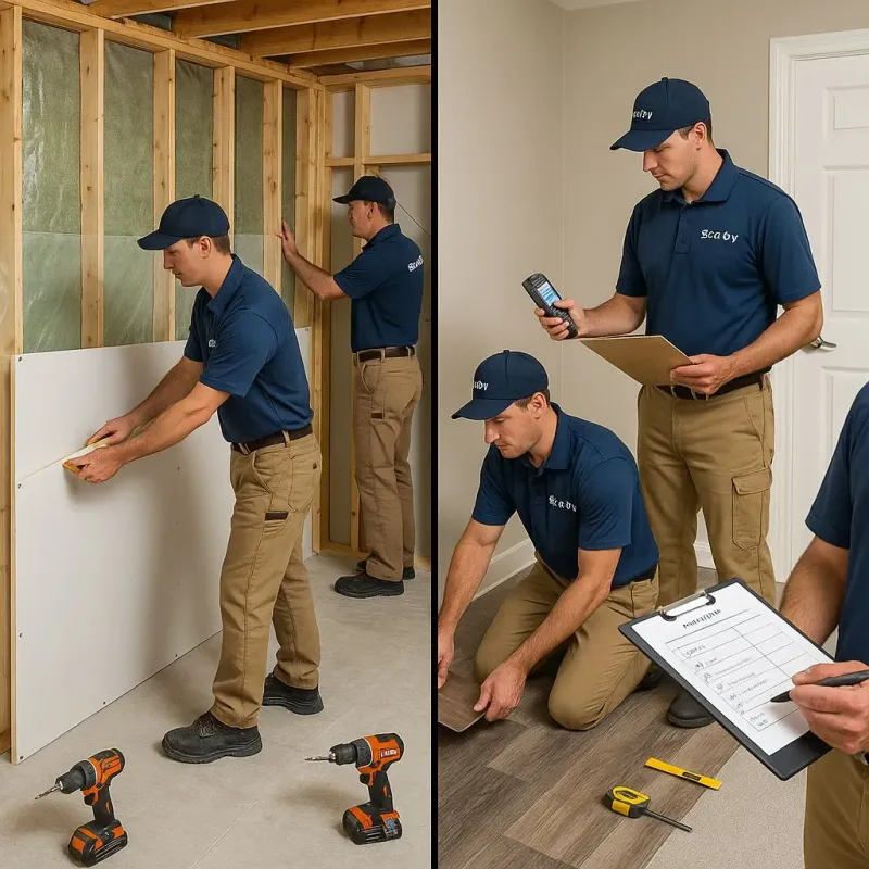 Repairs and Reconstruction process in Progreso, TX